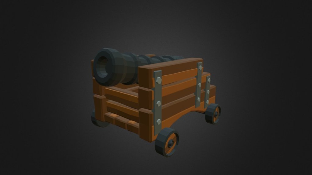 Lowpoly Pirate Cannon
