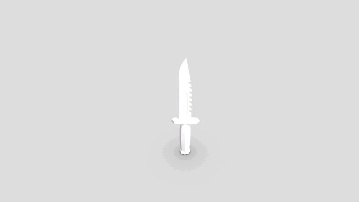 Combat Knife 3D Model
