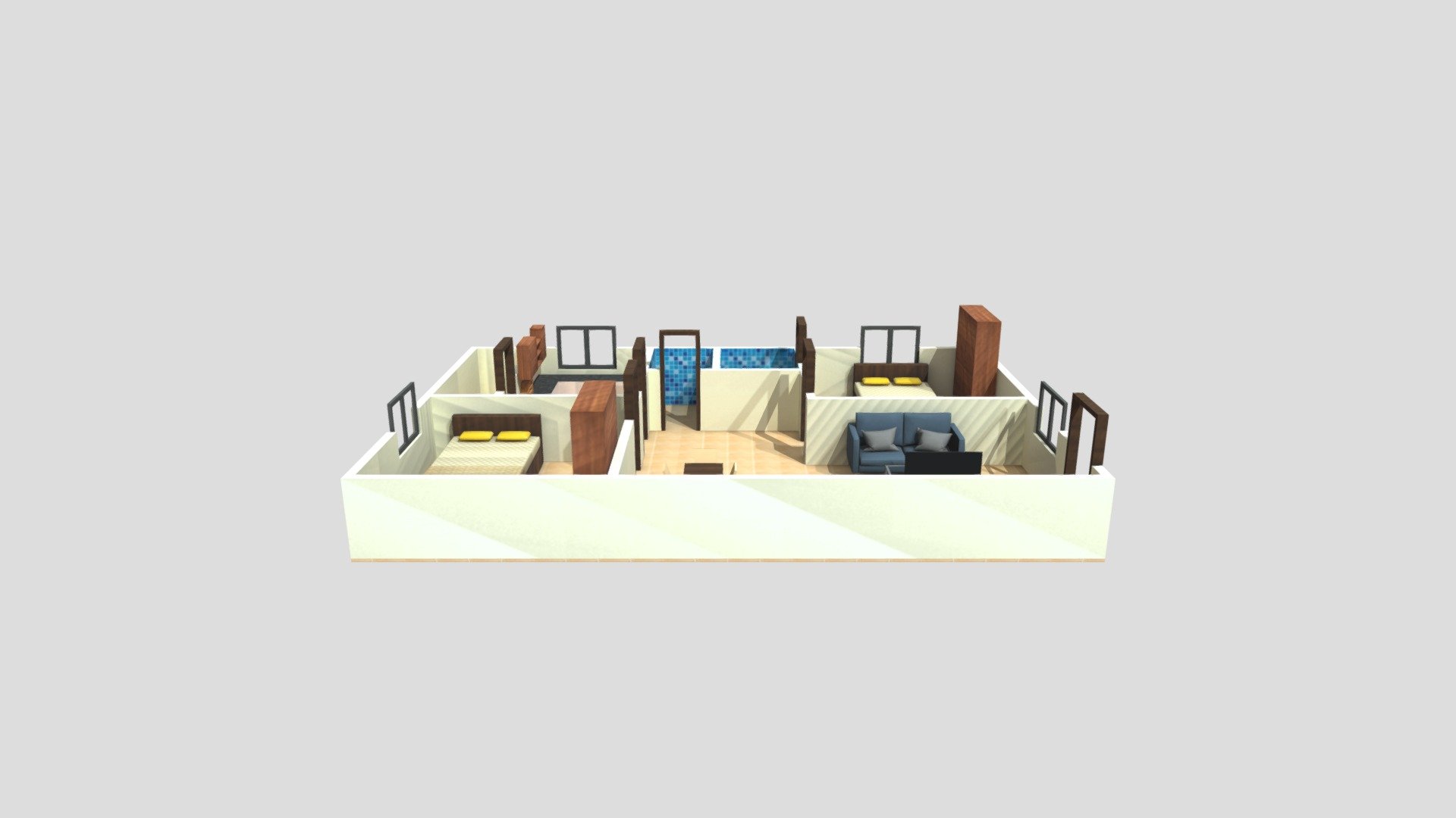 TULSILAKE type 2 block flat 2