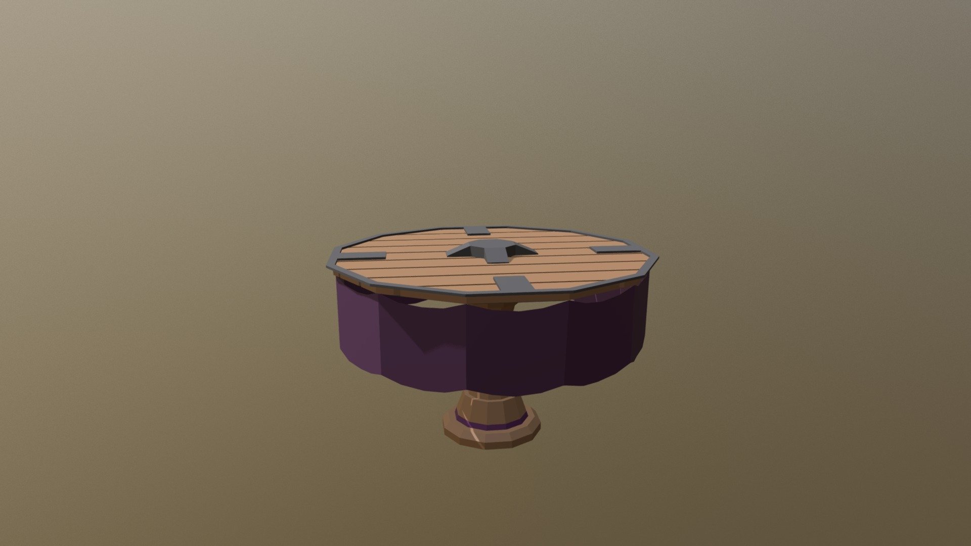 Low Poly Asset - Fortune Tellers Table