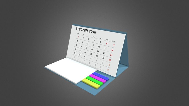 kalendarz Alkaro 3D Model