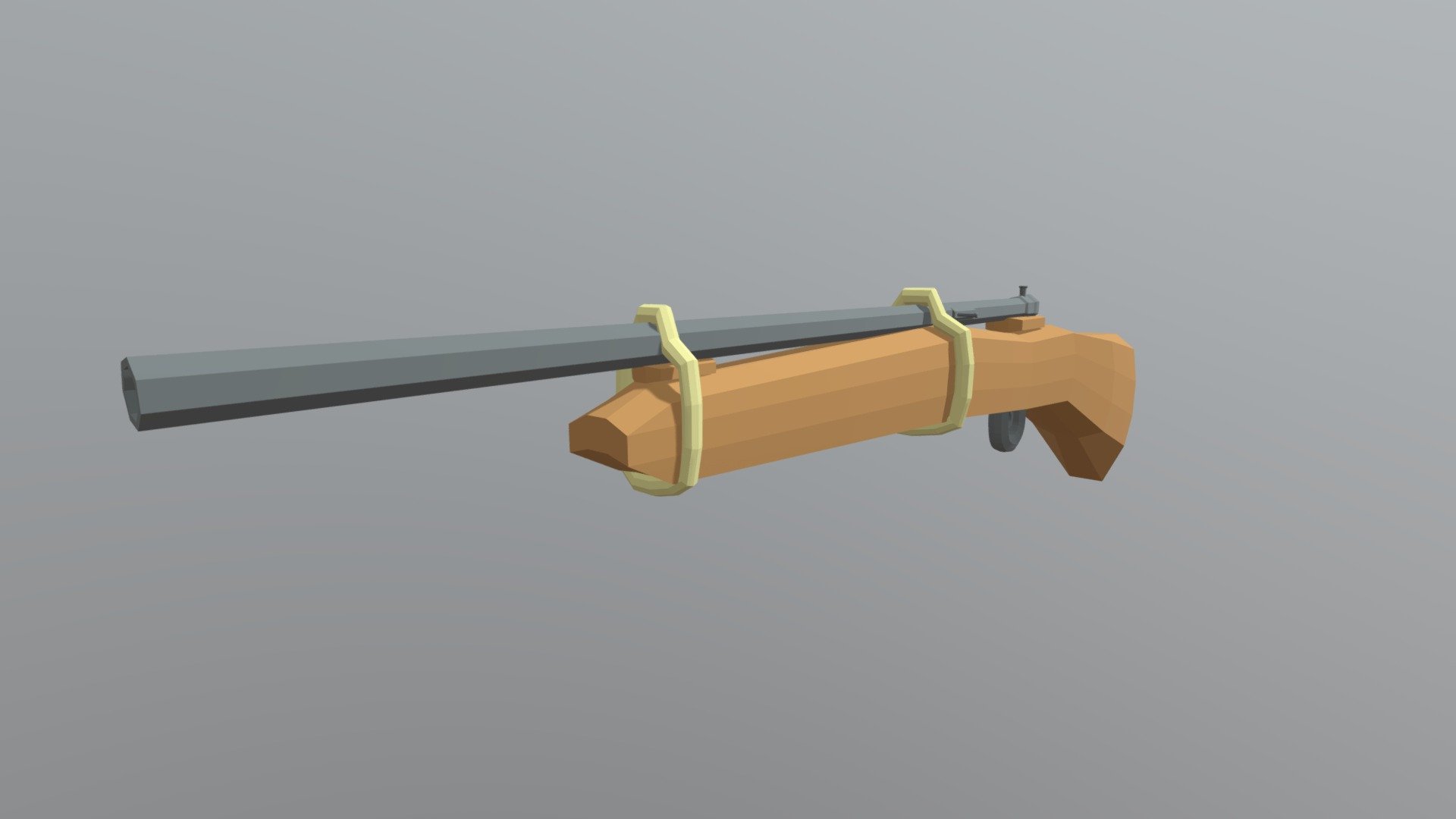 Low Poly Homemade Rifle - 3D model by Diadem (@misha375375) [91d2408 ...