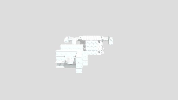 Isolation spaceship level 3D Model
