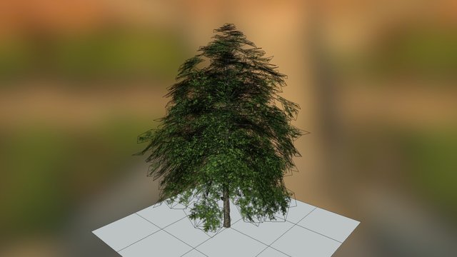 low poly tree example (3997 polys) 3D Model