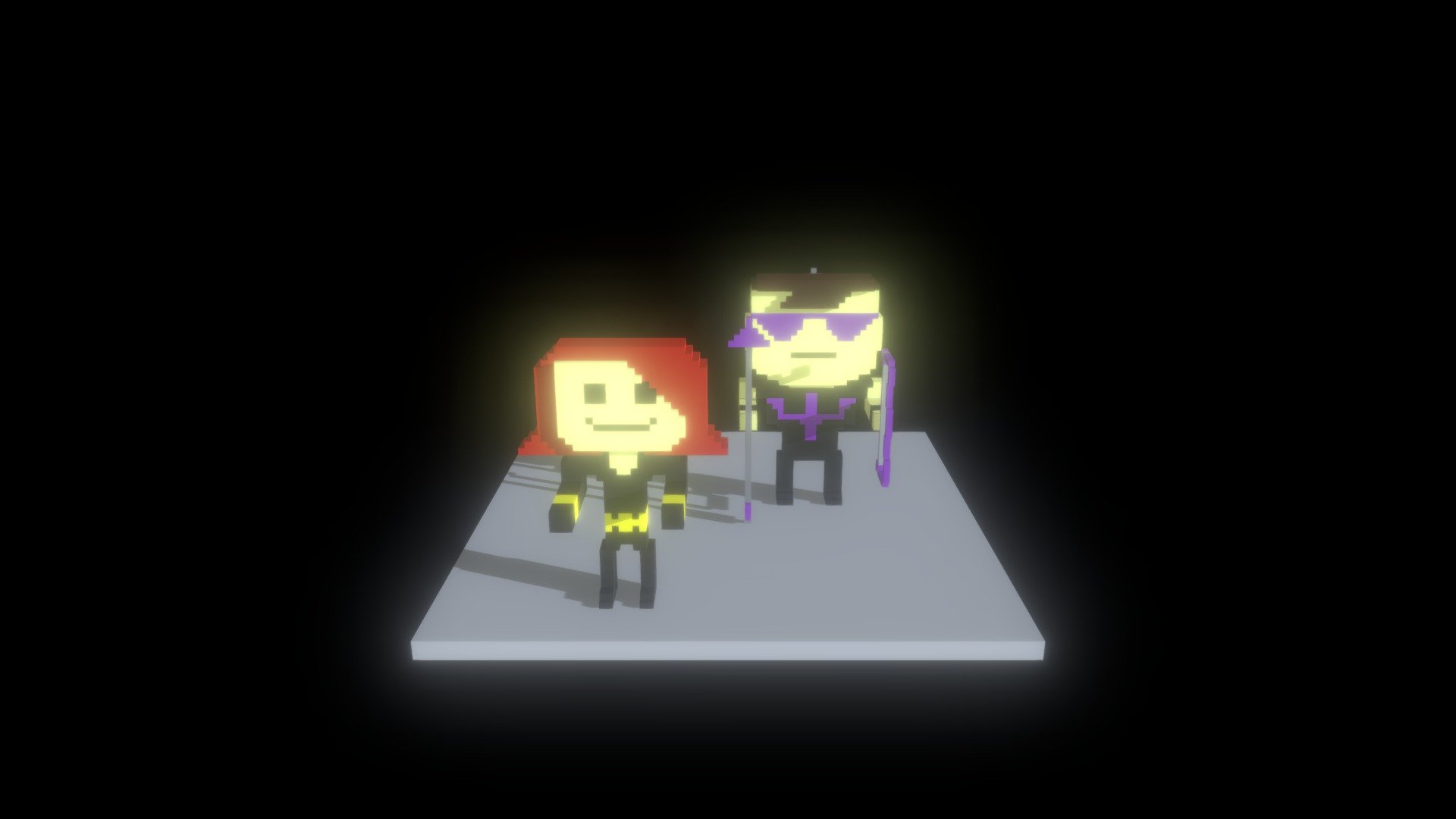 Black Widow and Hawkeye