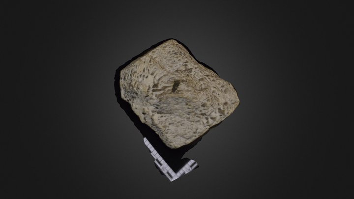 Graphic Textured Granite 3D Model