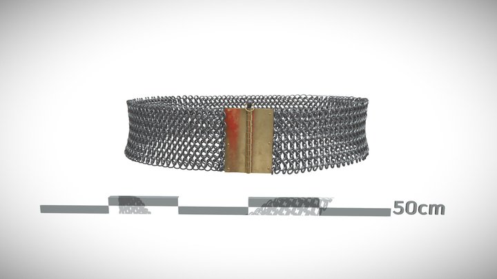 The belt-like object from Vimose (1) 3D Model