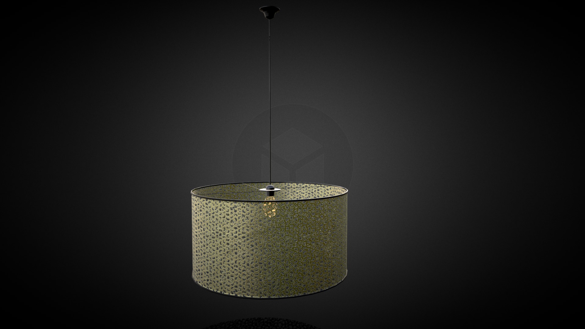 3D model Pendant Lampshade - This is a 3D model of the Pendant Lampshade. The 3D model is about a light bulb with a light bulb.
