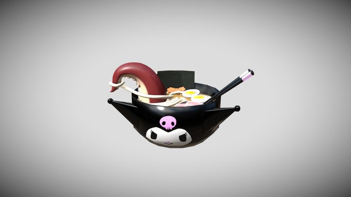 Ramen Bowl - Surprise in the Broth 3D Model