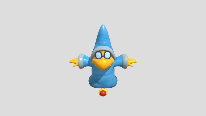 Magikoopa/Kamek (Rigged) 3D Model