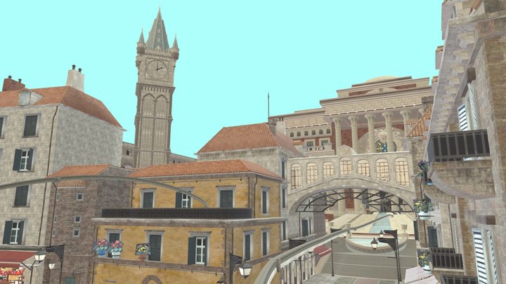 Sonic Unleashed-Spagonia Hub(Day) 3D Model