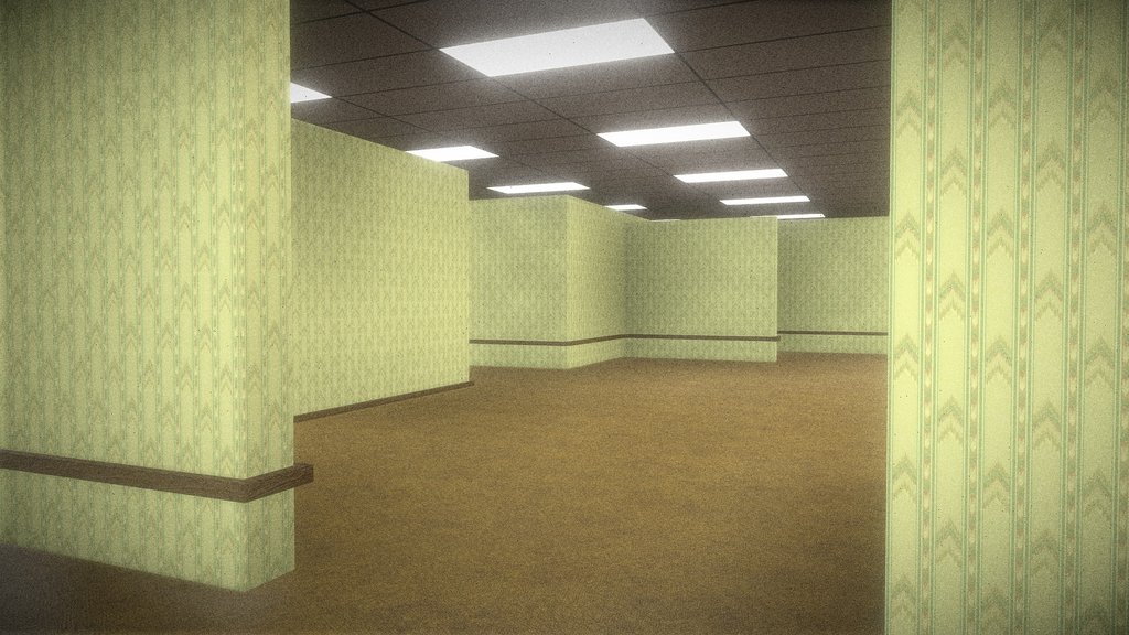 Backrooms V2 (LEVEL 0, MADE BY ME IN BLENDER)