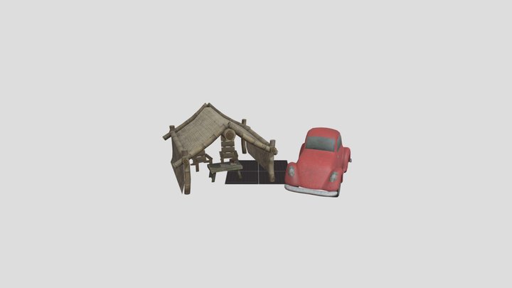DAE 5 Finished props - Eco House 3D Model