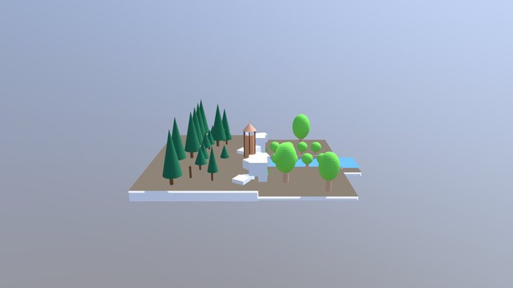 First_Low_Poly_Scene 3D Model
