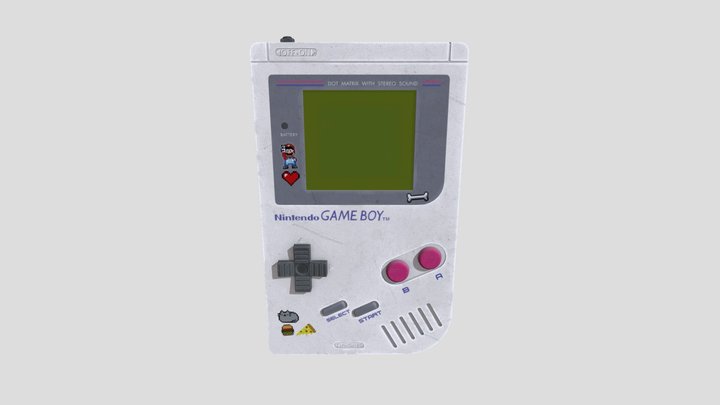 Nintendo GameBoy 3D Model