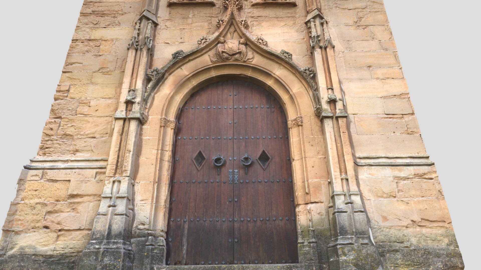 Pórtico en el Monasterio de Poblet.