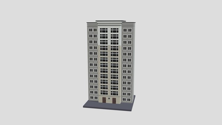 City Building Tower 3D Model
