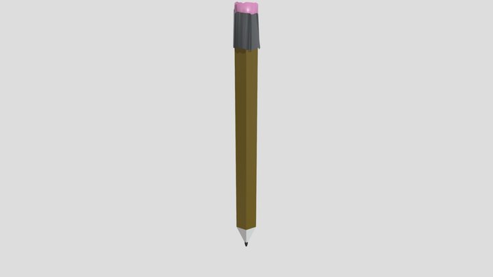 Pencil that is trash 3D Model