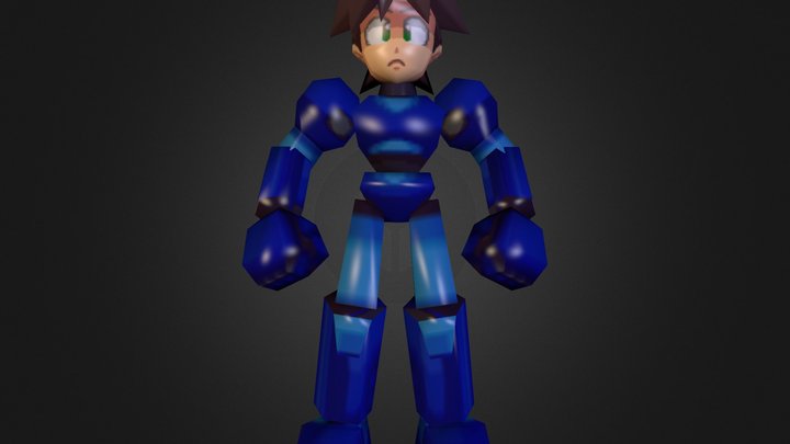 Nintendo 64 - Mega Man 64 - Mega Man No Helmet ( 3D Model