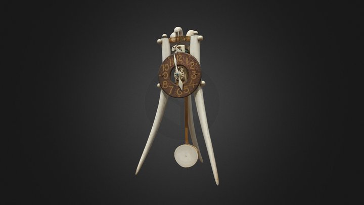 Whalrus-tooth Clock 3D Model