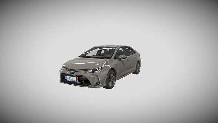 Corolla 2020 (FREE) (HIGHPOLY) 3D Model