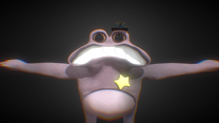 Garten of Banban 7 - Sheriff Toadster Frowning – Kostenloses 3D-Modell STL