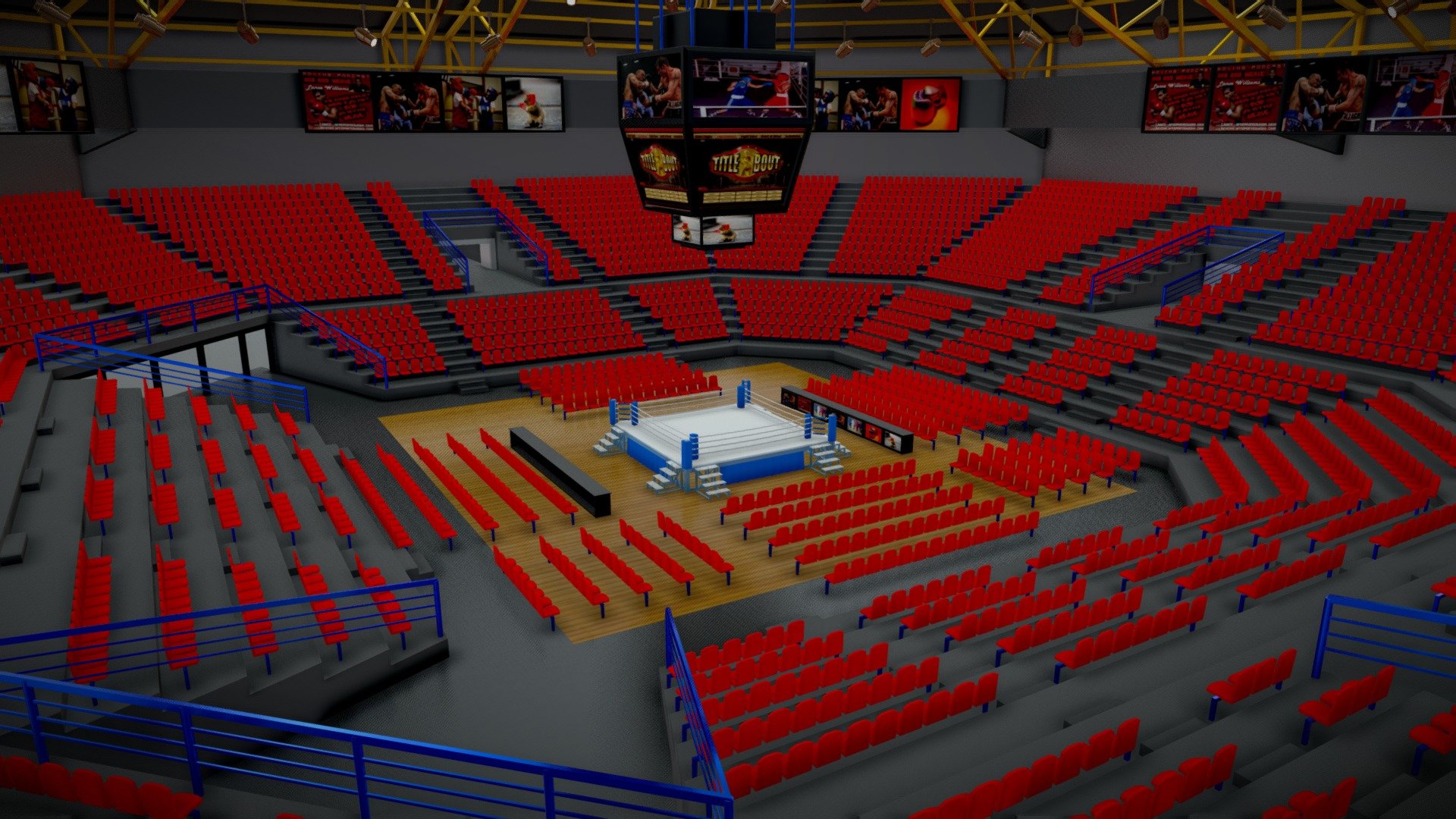 3D model msg boxing arena audience - TurboSquid 1456602