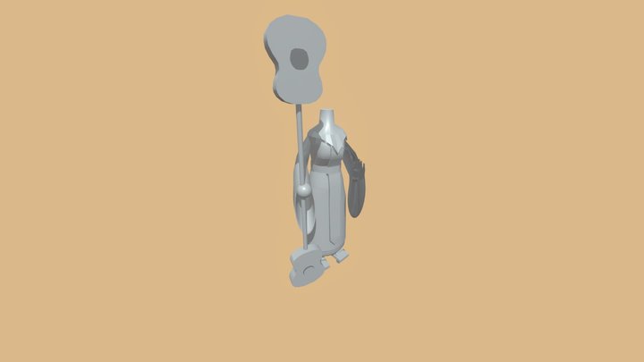 Monk Queen 3D Model