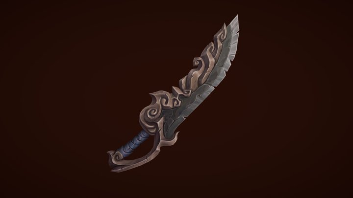 Monochromatic Sword 3D Model