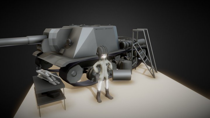 1061448054_劉耀之_GIRLS und PANZER:卡秋莎 3D Model