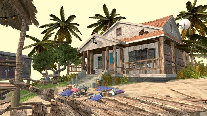 DAE Diorama - By the ocean 3D Model