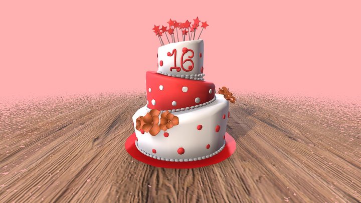 Birthday Cake 3D Model