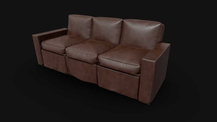 Sofa leather 3D Model