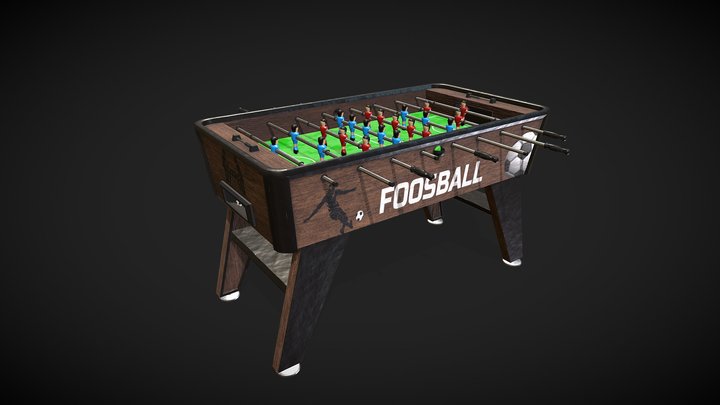 Foosball Table / Table Football 3D Model