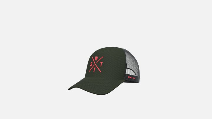 CASQUETTE TRIBE - KAKI ROSE 3D Model