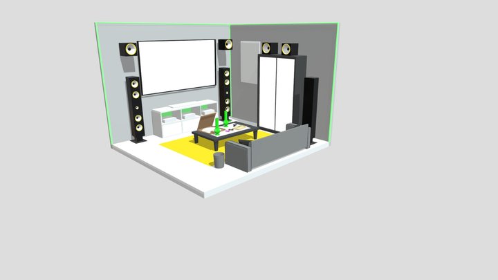 Room Weed 3D Model