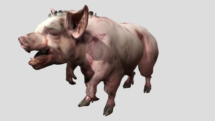 Gorrusk - monster pig – Kostenloses 3D-Modell STL