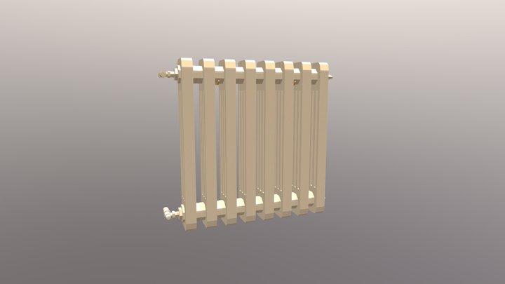 Low-poly radiator 3D Model