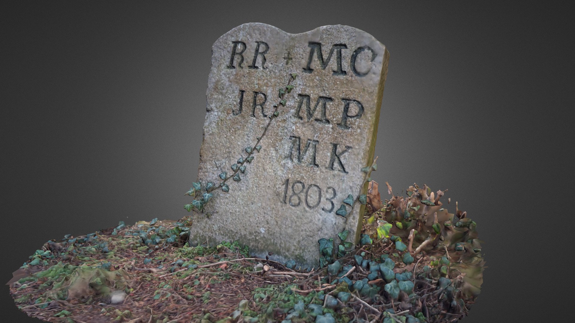 1803 gravestone Dalmaik Kirkyard, Aberdeenshire