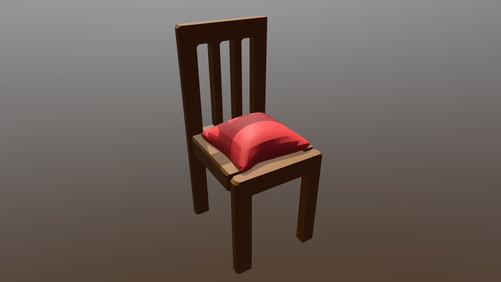 Chair& Cushion1 3D Model