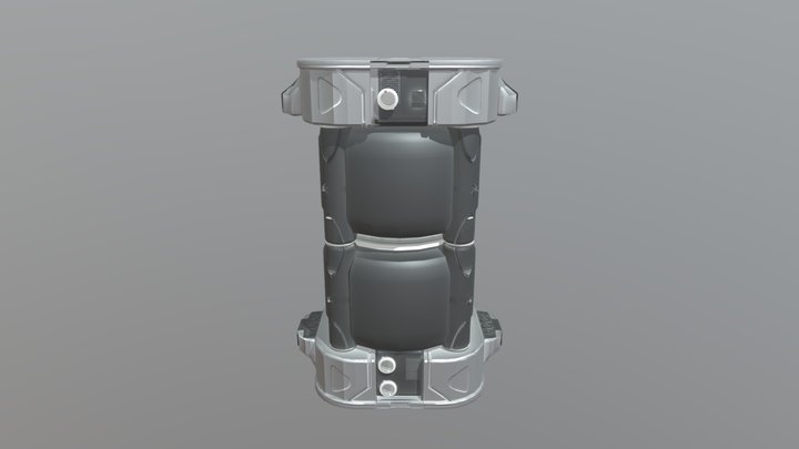 Splash_damage_fuel_tank 3D Model