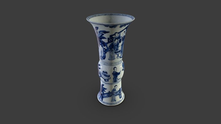 Beaker-Shaped Vase, from a Five-Piece Garniture – Free 3D Model STL