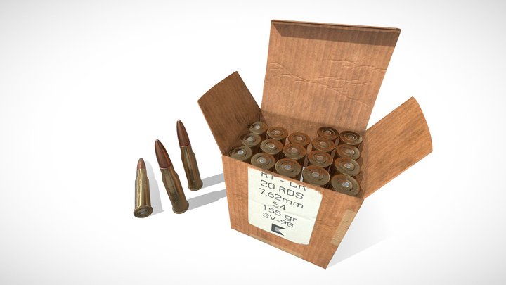 Bullets box 3D Model