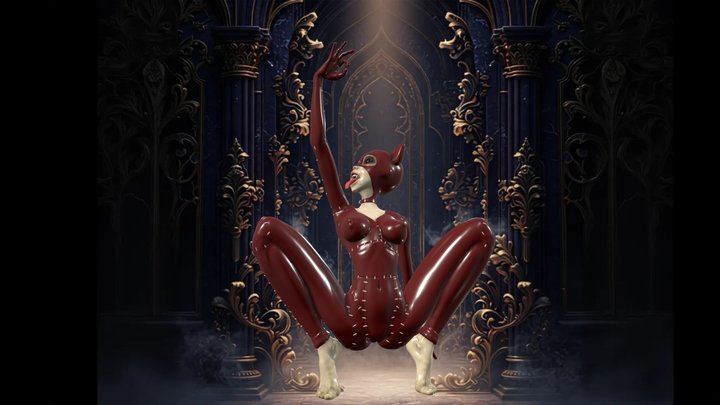 Pin up Catwoman Fan Art 3dprinting 3D Model