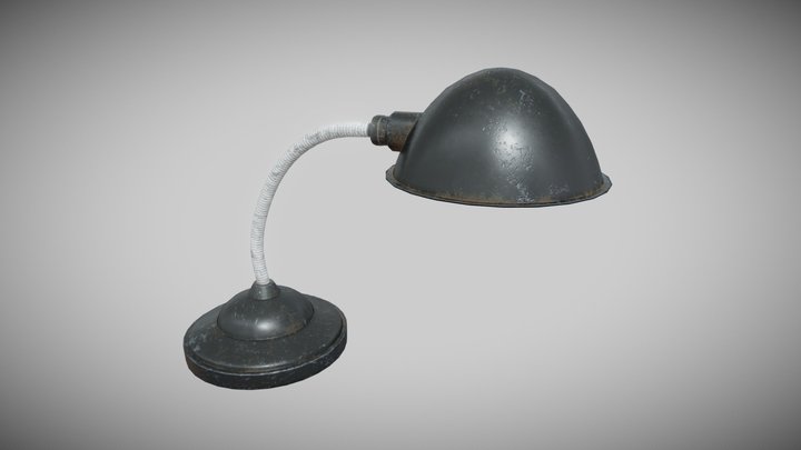 Worn Out Study Lamp 3D Model