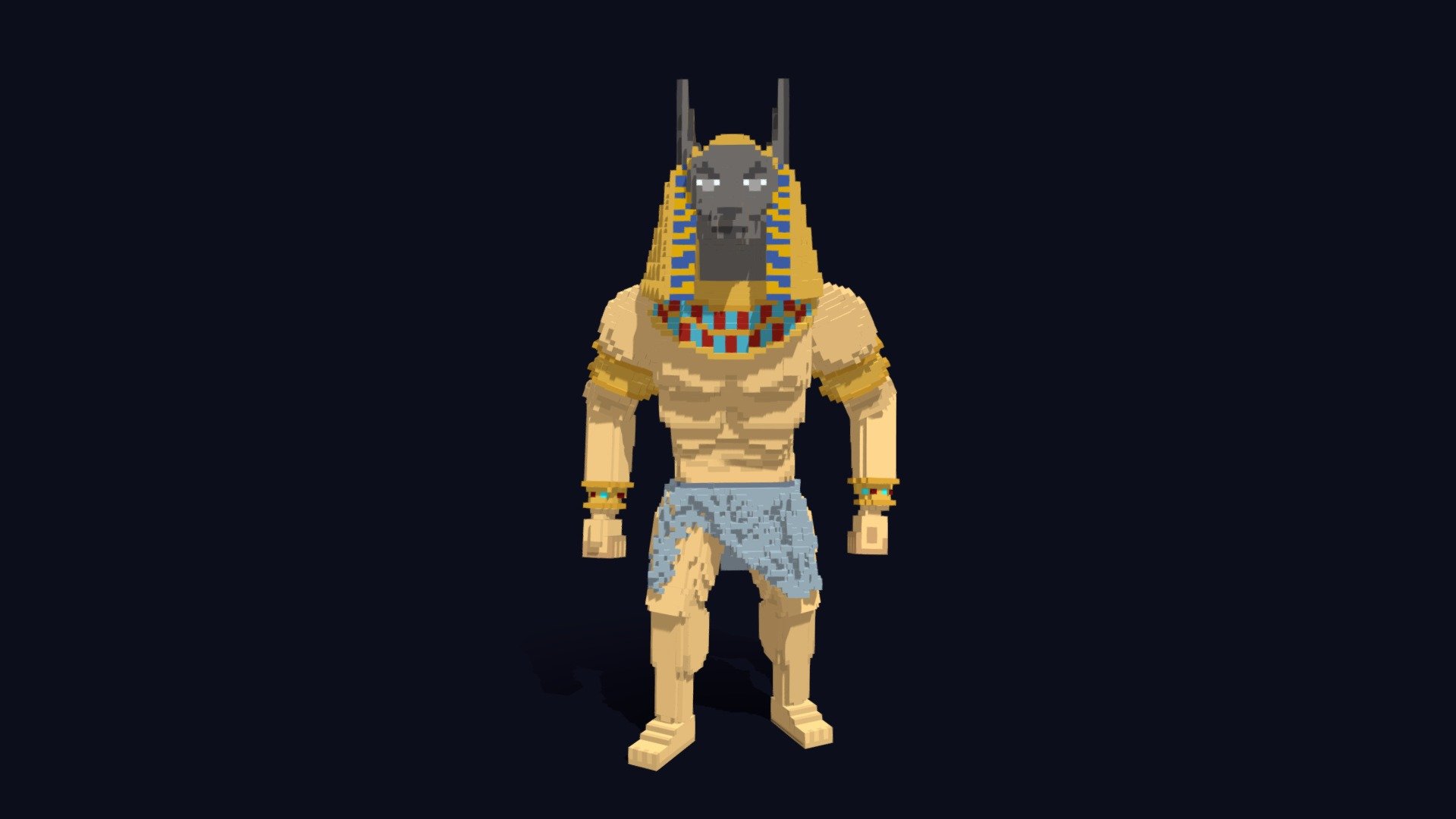 Voxel Anubis Avatar - 3D Character - Buy Royalty Free 3D model by ...