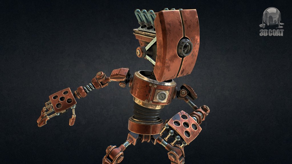 Robot Steampunk 3D-Coat 4.5 PBR