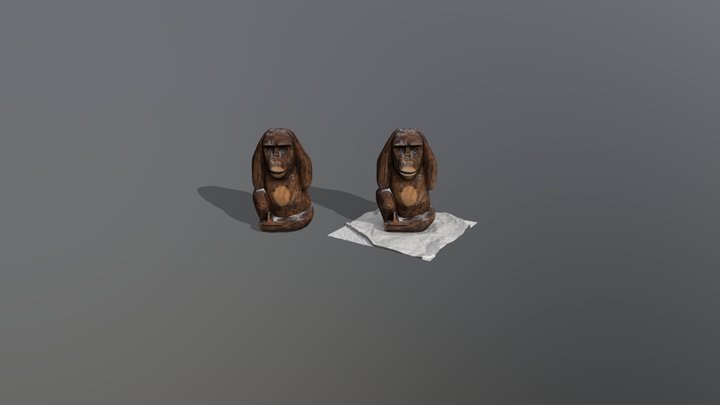 Monkey Both 3D Model