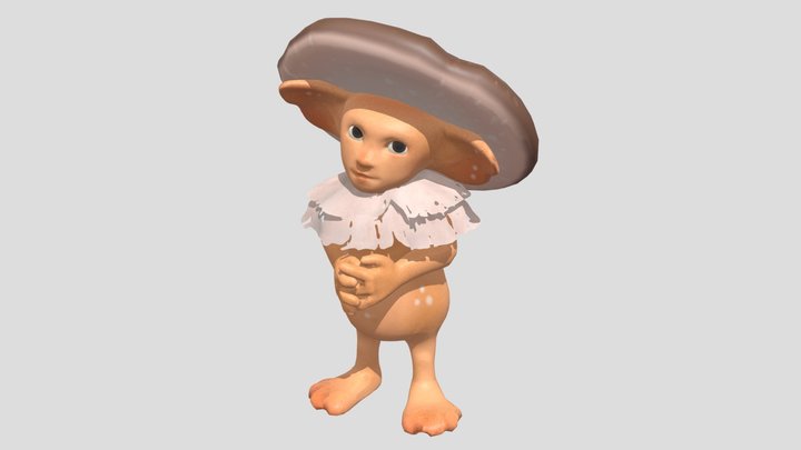 Mushroom forest fella 3D Model