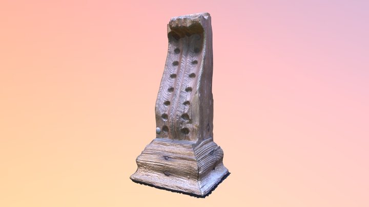 Wooden roof decoration "canete" from Morella 3D Model